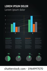 vector infographic elements , chart kit, design for your presentation and UI template   , pie, bar chart 