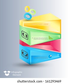 Vector infographic elements. Modern business style.