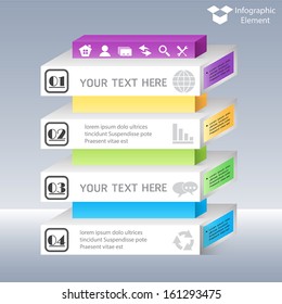 Vector infographic elements. Modern business style.
