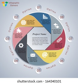 Vector infographic elements. Modern business style.