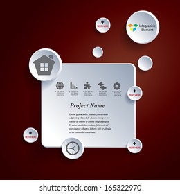 Vector infographic elements. Modern business  style.