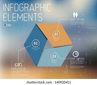 Vector Infographic elements no abstract background