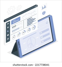 Vector infographic elements. Set of the 3d charts, pie charts and other infographic design. elements Vector chart and table editor or statistic representation icon. Includes bar chart, pie chart.