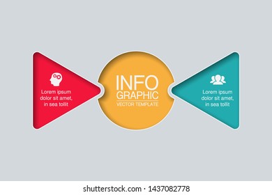 Vector infographic elements, template for business, presentations, web design.