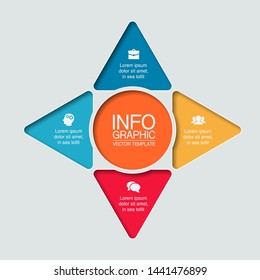 Vector infographic elements, template for business, presentations, web design.