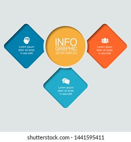 Vector infographic elements, template for business, presentations, web design.