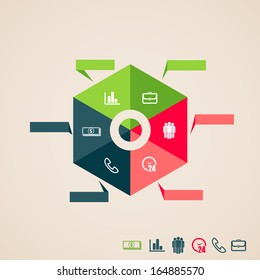 vector infographic elements for web and print usage 