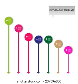 vector infographic graph with place for your options