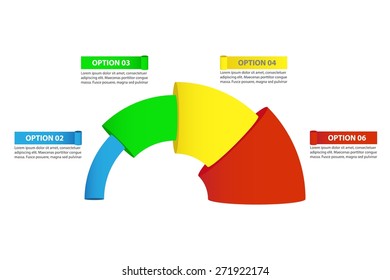 Vector Infographic of Horizontal Sales or Conversion Funnel, consisting of 4 bright parts, isolated on white.