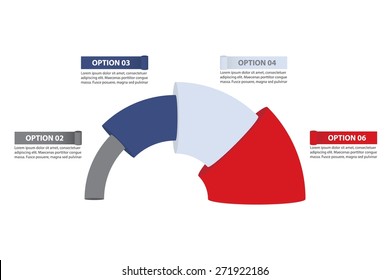 Vector Infographic Of Horizontal Sales Or Conversion Funnel, Consisting Of 4 Parts, Isolated On White.