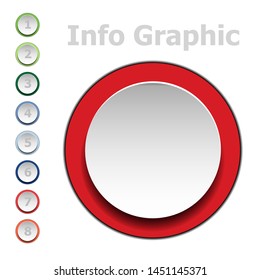 Vector Infographic with icons and options or steps. Infographics for business concept