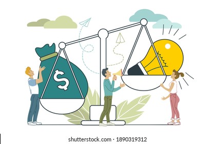 Ethical Marketing Vector Illustration Flat Tiny Stock Vector (royalty 