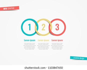 Vector Infographic label design with 3 options or steps. Infographics for business concept. Can be used for presentations banner, workflow layout, process diagram, flow chart, info graph
