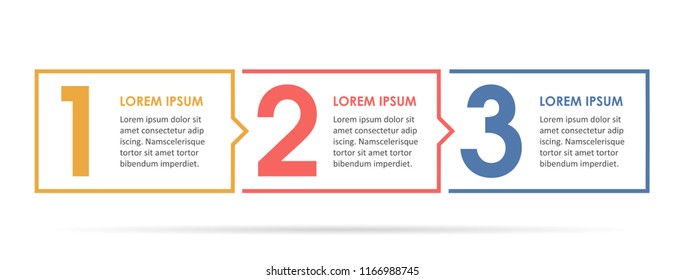 Vector Infographic label design with 3 options or steps. Infographics for business concept. Can be used for presentations banner, workflow layout, process diagram, flow chart, info graph