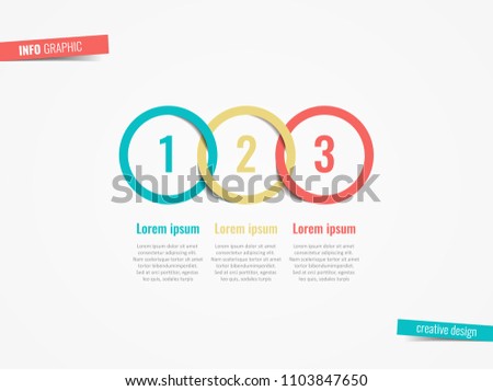 Vector Infographic label design with 3 options or steps. Infographics for business concept. Can be used for presentations banner, workflow layout, process diagram, flow chart, info graph