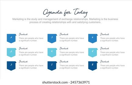 Vector Infographic label design with 9 options or steps. Infographics for business concept. Can be used for presentations banner, workflow layout, process diagram, flow chart, info graph