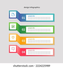 Diseño de etiquetas de infografía vectorial. Diagrama de flujo de concepto de negocio, diagrama