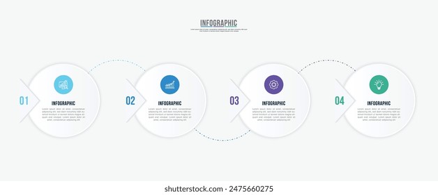 Vector infographic label design with circle infographic template design and 4-5-6 options or steps. Can be used for process diagram, presentations, workflow layout, banner, flow chart, info graph.