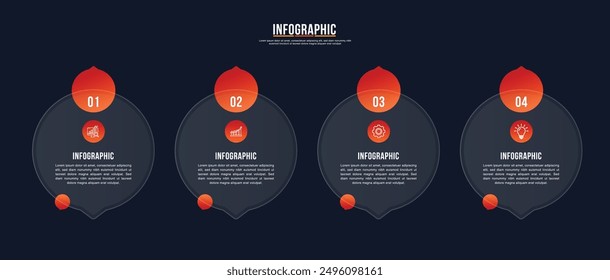 Vector infographic label design with circle infographic template design and 4-5-6 options or steps. Can be used for process diagram, presentations, workflow layout, banner, flow chart, info graph.