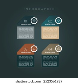 Vector infographic label design with circle infographic template design and 4-5-6 options or steps