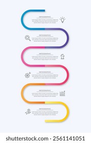 Vector infographic label design with circle infographic template design and 4-5-6 options or steps. Can be used for process diagram, presentations, workflow layout, banner, flow chart, info graph