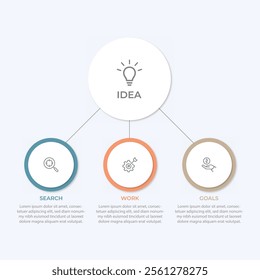 Vector infographic label design with circle infographic template design and 3-4-5-6 options or steps. Can be used for process diagram, presentations, workflow layout, banner, flow chart, info graph