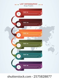 Vector infographic label design with circle infographic template design and 4-5-6 options or steps. Can be used for process diagram, presentations