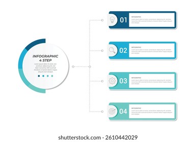 Vector infographic label design with circle infographic template design and 4-5-6 options or steps. Can be used for process diagram, presentations, workflow layout, banner, flow chart, info graph