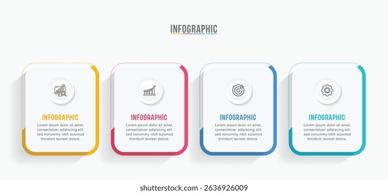 Vector infographic label design with circle infographic template design and 4-5-6 options or steps. Can be used for process diagram, presentations, workflow layout, banner, flow chart, info graph.