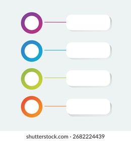 Diseño de Plantilla de infografía de Vector con gradiente circular. diseño de infografía y 4 opciones o pasos. diagrama, presentaciones, diseño de flujo de trabajo, Anuncio, diagrama de flujo