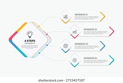 Diseño de Plantilla de infografía de Vector con diseño de infografía de círculo y 4-5-6 opciones o pasos. Se puede utilizar para el diagrama de proceso, presentaciones, diseño de flujo de trabajo, Anuncio, diagrama de flujo, gráfico de información.
