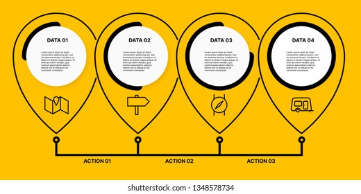 Vector Infographic Label Design with an Icon in Each Options or Steps. Infographics for Business Template. 