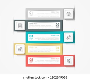 Vector Infographic label design with icons and 4 options or steps. Infographics for business concept. Can be used for presentations banner, workflow layout, process diagram, flow chart, info graph