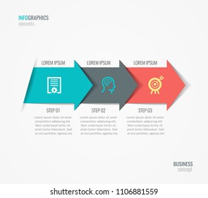 Vector Infographic label design with icons and 3 options or steps. Infographics for business concept. Can be used for presentations banner, workflow layout, process diagram, flow chart, info graph