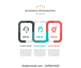 Vector Infographic label design with icons and 3 options or steps. Infographics for business concept. Can be used for presentations banner, workflow layout, process diagram, flow chart, info graph Vector Infographic label design with icons and 3 options or steps. Infographics for business concept. Can be used for presentations banner, workflow layout, process diagram, flow chart, info graph