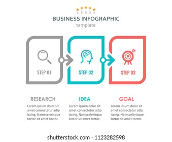 Vector Infographic label design with icons and 3 options or steps. Infographics for business concept. Can be used for presentations banner, workflow layout, process diagram, flow chart, info graph