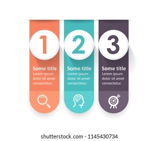 Vector Infographic label design with icons and 3 options or steps. Infographics for business concept. Can be used for presentations banner, workflow layout, process diagram, flow chart, info graph