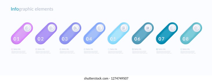 	
Vector Infographic label design with icons and 8 options or steps. Infographics for business concept. Can be used for presentations banner, workflow layout, process diagram, flow chart, info graph