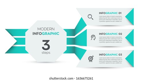 Vector Infographic label design with icons and 3 options or steps. Infographics for business concept. Can be used for presentations banner, workflow layout, process diagram, flow chart, info graph