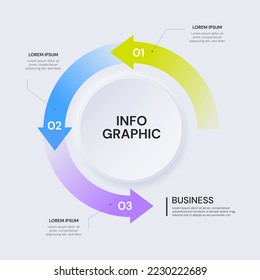 Vector infographic label design with icons. Business concept flowchart, diagram.