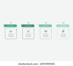 Vector Infographic label design with icons and 4 options or steps. Infographics for business concept. Can be used for presentations banner, workflow layout, process diagram, flow chart, info graph