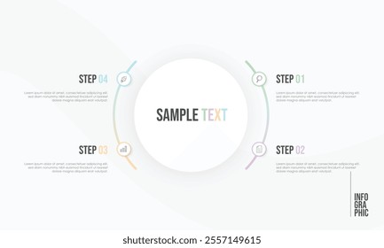 Vector Infographic label design with icons and 4 options or steps. Infographics for business concept.