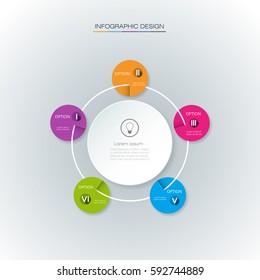 Vector Infographic label design with icons and 5 options or steps. Infographics for business concept. Can be used for presentations banner, workflow layout, process diagram, flow chart, info graph

