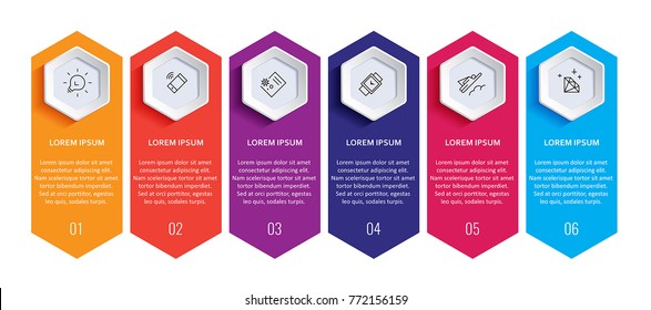 Vector Infographic Label Design With Icons And 5 Options Or Steps. Infographics For Business Concept. Can Be Used For Presentations Banner, Workflow Layout, Process Diagram, Flow Chart, Info Graph