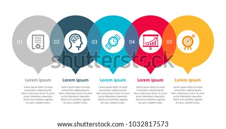 Vector Infographic label design with icons and 5 options or steps. Infographics for business concept. Can be used for presentations banner, workflow layout, process diagram, flow chart, info graph