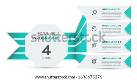 Vector Infographic label design with icons and 4 options or steps. Infographics for business concept. Can be used for presentations banner, workflow layout, process diagram, flow chart, info graph