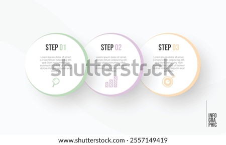 Vector Infographic label design with icons and 3 options or steps. Infographics for business concept.