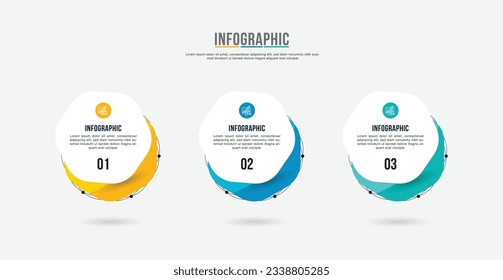 Pasa por el vector de la plantilla de infografía del negocio.