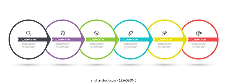 Vector Infographic label design template with icons and 6 options or steps. Can be used for process diagram, presentations, workflow layout, banner, flow chart, info graph. Vector Infographic label design template with icons and 6 options or steps. Can be used for process diagram, presentations, workflow layout, banner, flow chart, info graph.