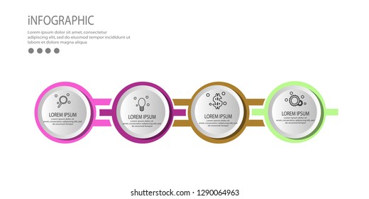 Vector Infographic label design template  vector